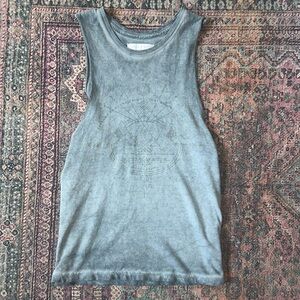 Spiritual Gangster Green Ombré Tank • “Respond to Every Call” XS